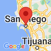 Map of San Diego CA US